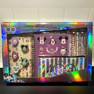 Disney 100 years: Journal Gift Set tabbed notebook, pencil case and Stickers